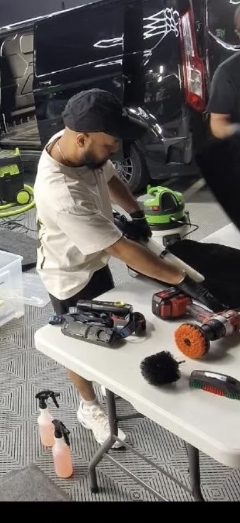 Préparation et organisation du matériel de detailing